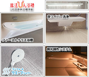マンションリモデルバスルーム　シンラ　Gタイプ 機能紹介