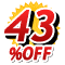 43%OFF