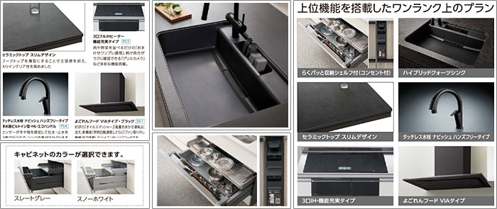 システムキッチン リシェル プレミアムプラン 機能紹介